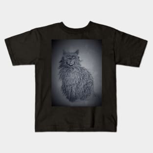 Black cat Kids T-Shirt